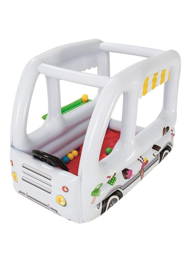 Bestway Portable Foldable Lightweight Compact Scoops And Smiles Ice Cream Truck With Balls 122x84x84cm  - Image 1