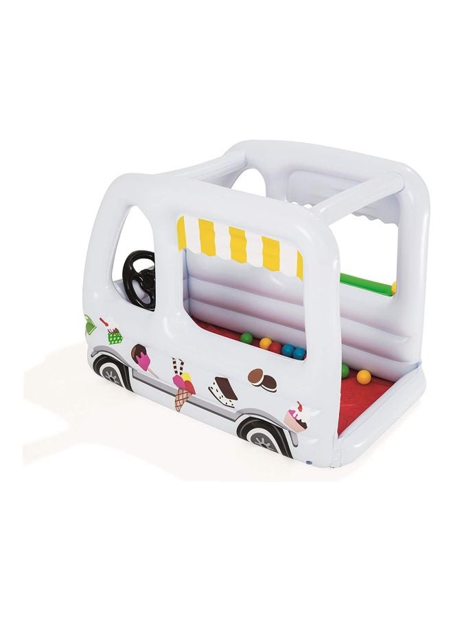 Bestway Portable Foldable Lightweight Compact Scoops And Smiles Ice Cream Truck With Balls 122x84x84cm  - Image 3