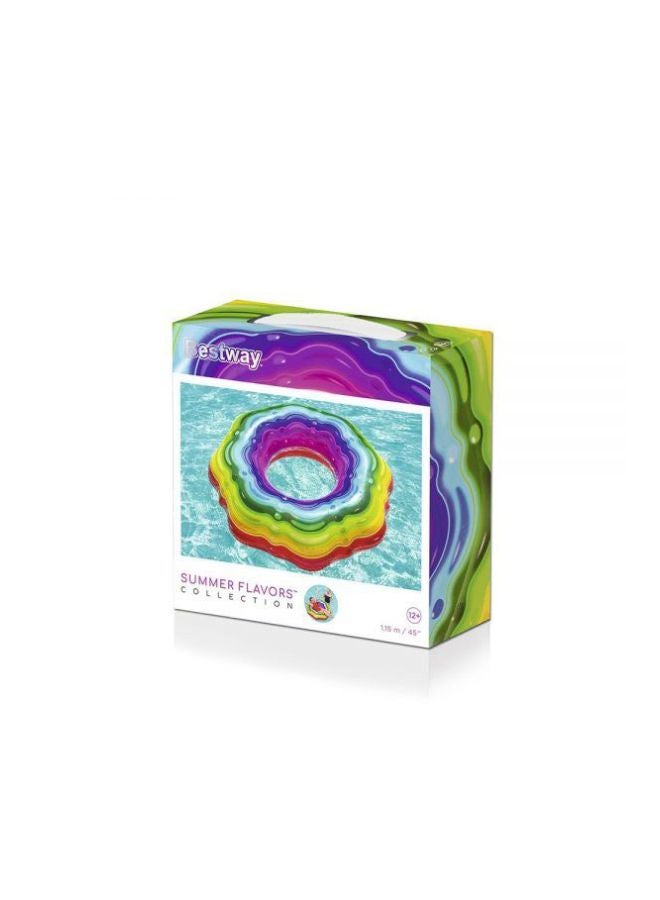 Rainbow Ribbon Inflatable Floating Tube 26-36163 1.15meter