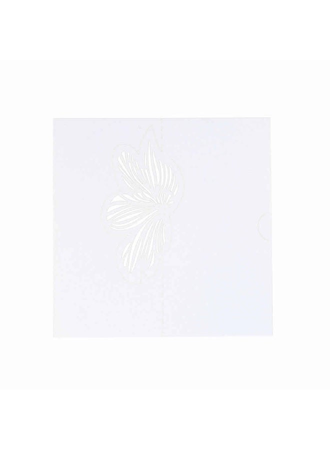40-Piece Laser Cut Table Card Holders With Sheets Set 9x0.7x9cm 