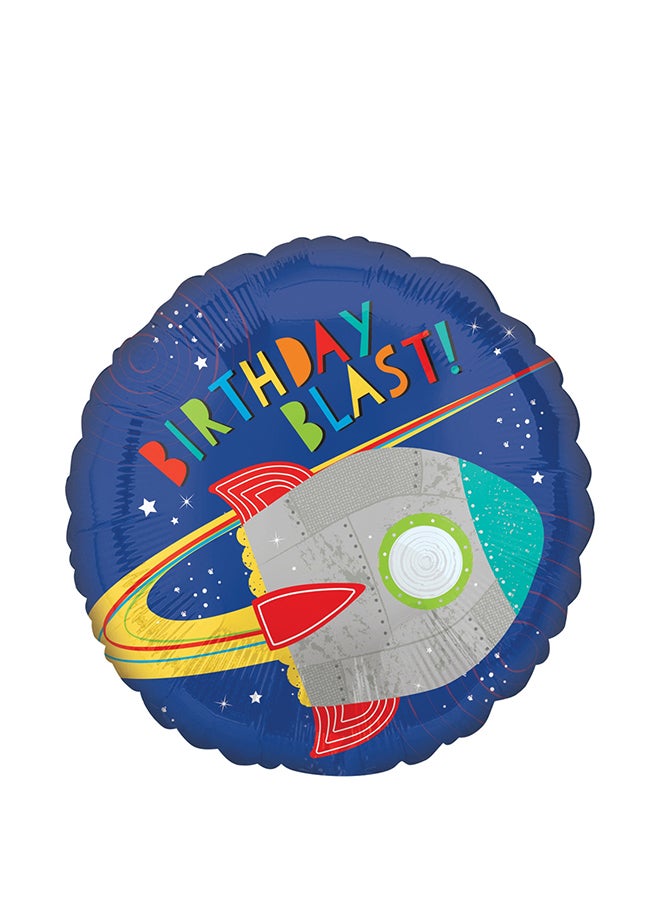 Birthday Blast Print Foil Balloon 18inch