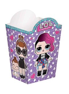 8-Piece Cartoon Girls Print Popcorn Container Set 13.63 x 8.89cm - v1589980819/N38129983A_1