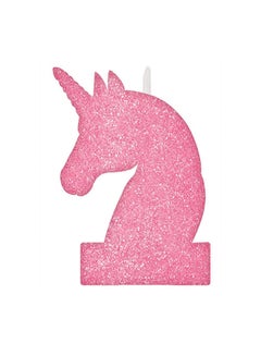 Magical Unicorn Glitter Pattern Candle 13.13 x 8.26cm