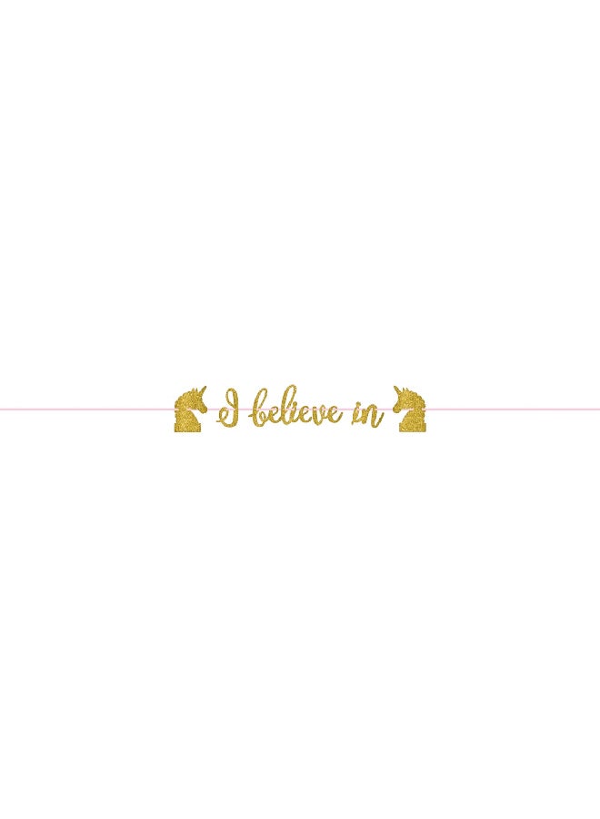 Amscan I Believe In Letter Pattern Banner