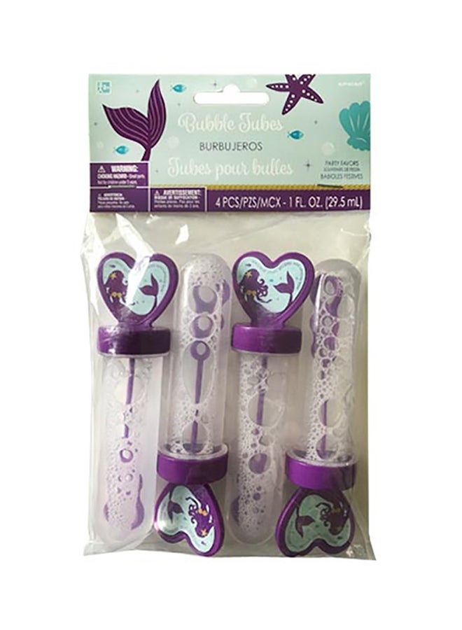 Amscan Mermaid Wishes Bublle Tube 4Pcs