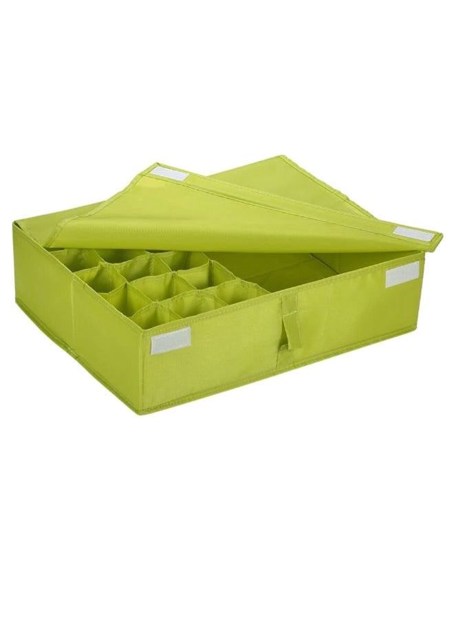 Waterproof Foldable Bra And Underwear Storage Case Green