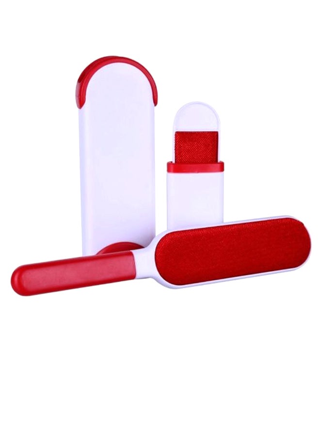 Generic 3-Piece Reusable Pet Fur Lint Remover Brusher Set Red/White 27cm 
