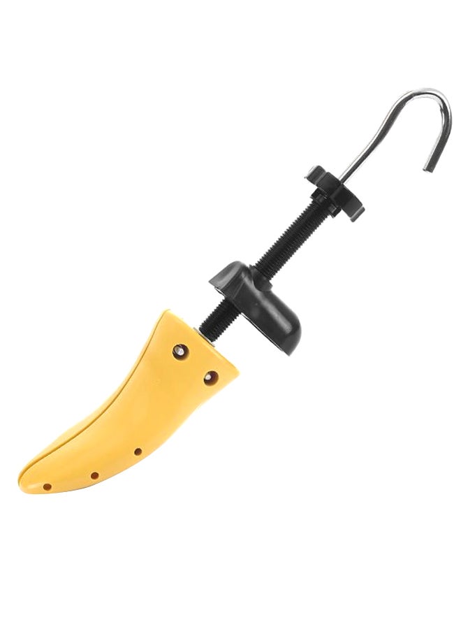 قالب حذاء من البلاستيك قابل للتوسيع وبطول وعرض قابلين للتعديل مناسب للرجال والنساء أصفر/ أسود/ فضي - Image 1