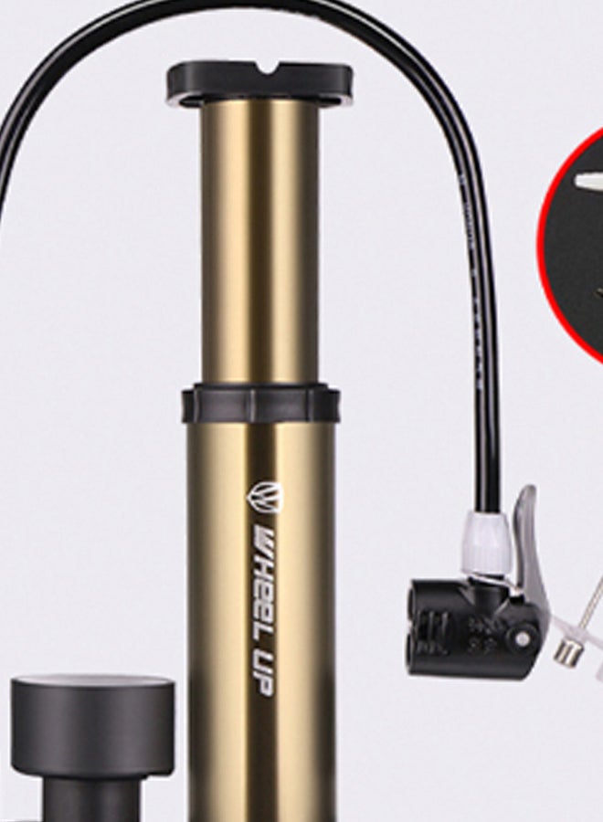 wheel up High Pressure Bicycle Pump With Pressure Gauge  - Image 2