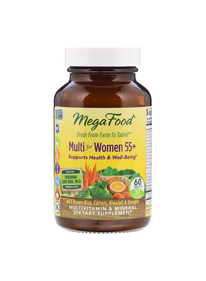 MegaFood, Multi for Women 55+, 60 Tablets - v1589998664/N38154281A_1