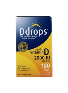 Ddrops Liquid Vitamin D3 Drops 