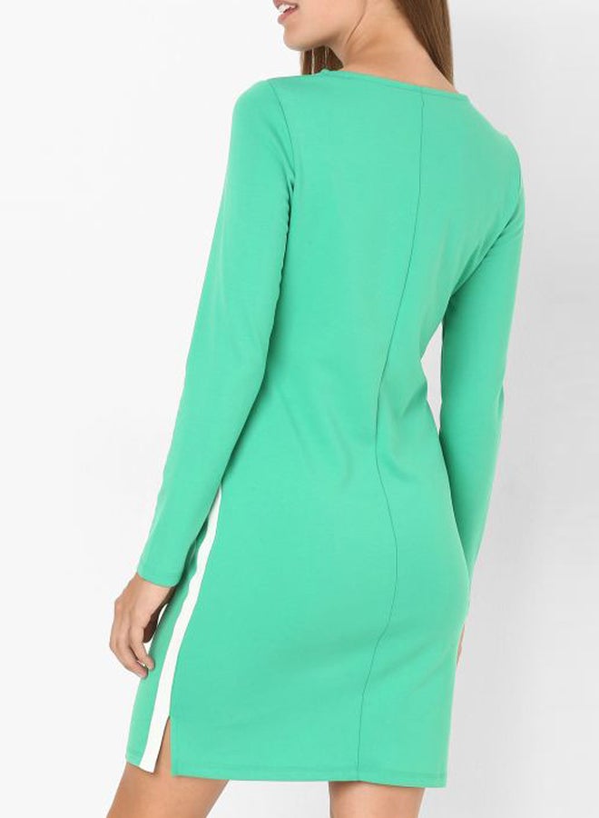 VERO MODA - Bianca T-Shirt Dress Holly Green - Image 1