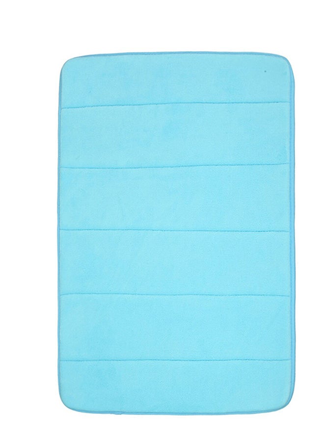 Generic Striped Pattern Anti-Skid Doormat Blue 40 x 60cm 