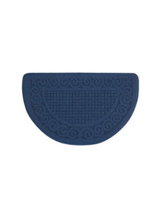 Semi-Circular Retro Style Doormat Blue 48 x 78cm - v1590006874/N36699417A_1