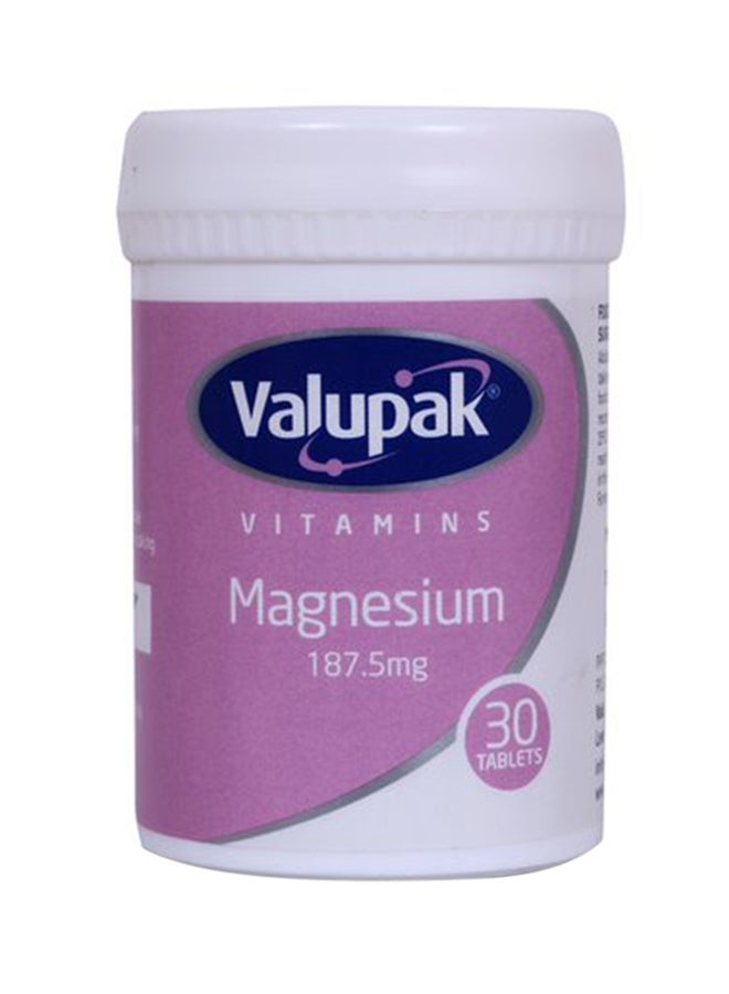 Magnesium Tablets, 30 Tablets