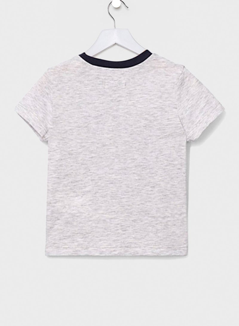 IKKS Boys Graphic T-Shirt Grey - Image 2