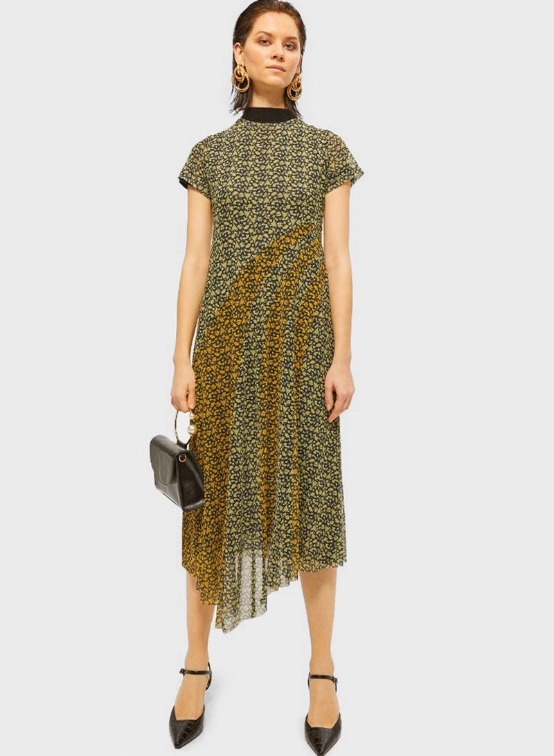 RINA Asymmetric Midi Dress Prints  - Image 1
