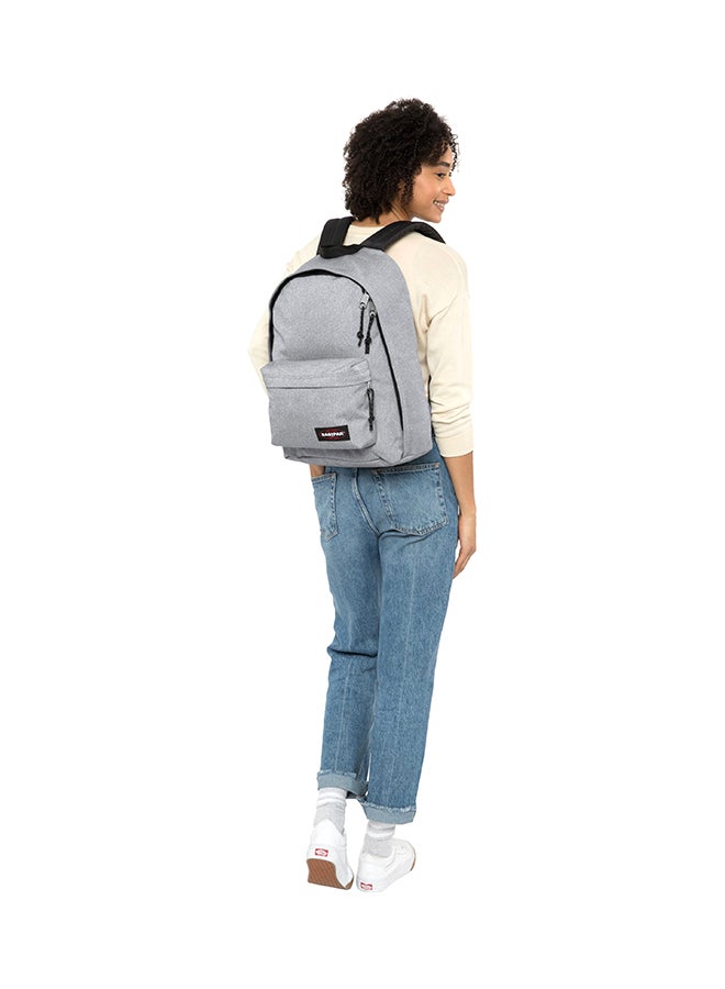 EASTPAK Zipper Closure Out Of Office Backpack Light Grey  - Image 2