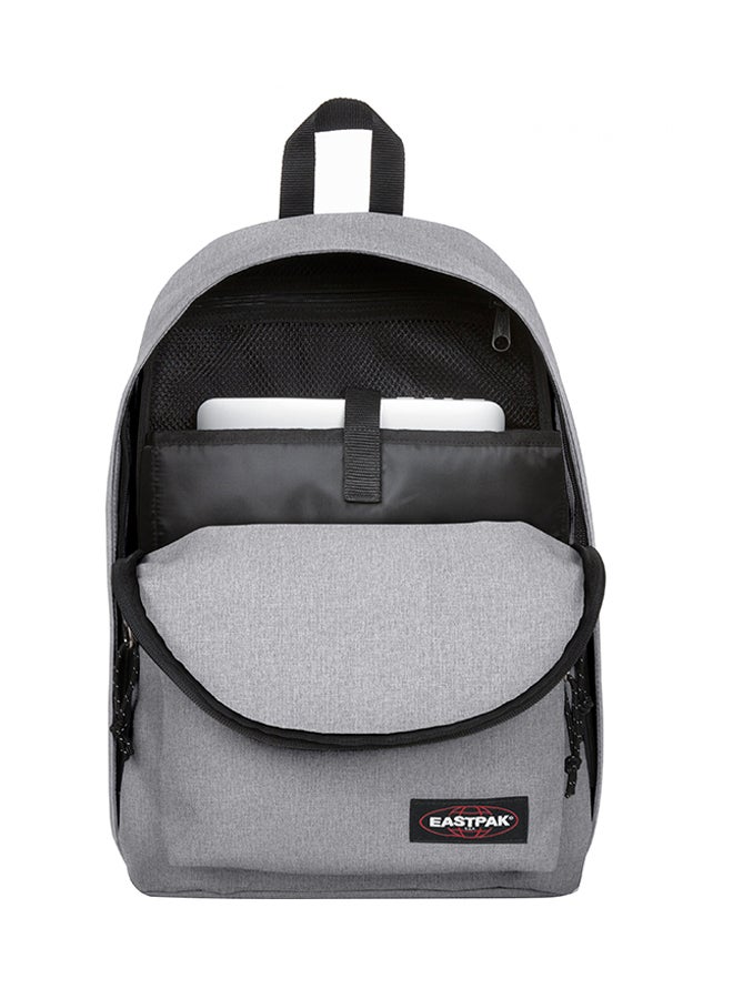EASTPAK Zipper Closure Out Of Office Backpack Light Grey  - Image 3