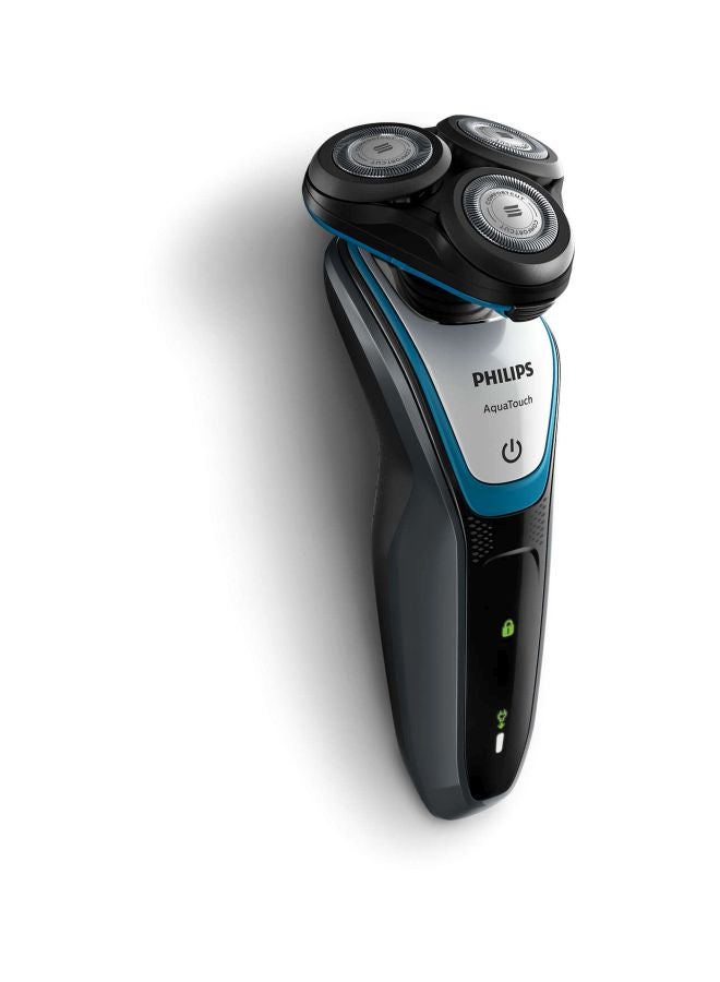 Philips S5070 AquaTouch Wet And Dry Electric Shaver Black/Blue - Image 4