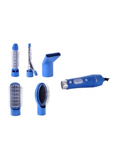 GEEPAS GH715 6-in-1 Hair Styler 750W - 2 Speed Settings, Overheat Protection, 360 Swivel Cord And Cool Function - Multi-Functional Salon Hair Styler Blue  - Image 1