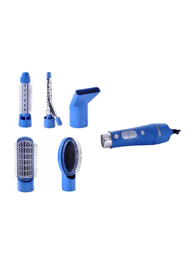 GEEPAS - GH715 6-in-1 Hair Styler 750W - 2 Speed Settings, Overheat Protection, 360 Swivel Cord And Cool Function - Multi-Functional Salon Hair Styler Blue - Image 1