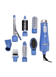 GEEPAS GH715 6-in-1 Hair Styler 750W - 2 Speed Settings, Overheat Protection, 360 Swivel Cord And Cool Function - Multi-Functional Salon Hair Styler Blue  - Image 5