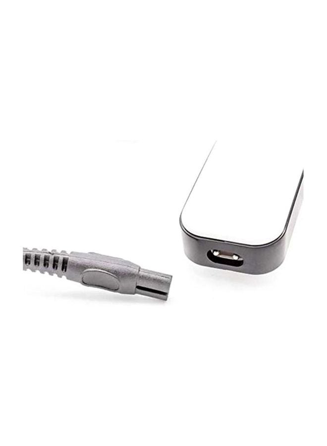GEEPAS Rechargeable Hair Clipper - Grooming Kit With Comfortable Grip, Stainless Steel Precision Cutting Blade, Cordless Operation, Indicator Light, 30 Minute Working, Ideal For Short, Long Hairs White/Black - Image 5