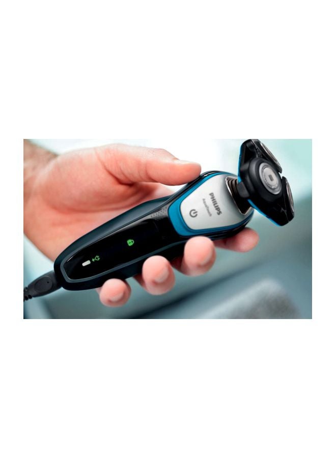 فيليبس ماكينة الحلاقة الكهربائية أكواتاتش للاستخدام الجاف والرطب أسود/أزرق/فضي - Image 5