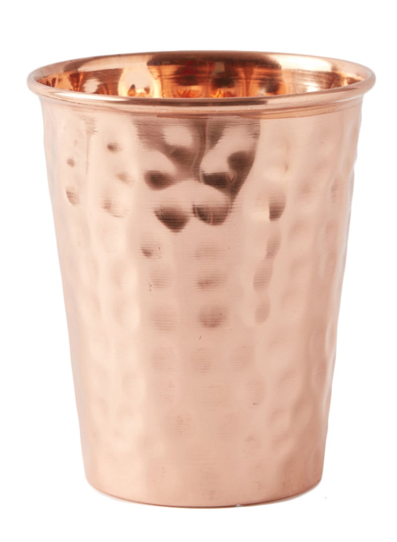 هوم بوكس كوب نحاسي بلمسة نهائية مطروقة بني - Image 1
