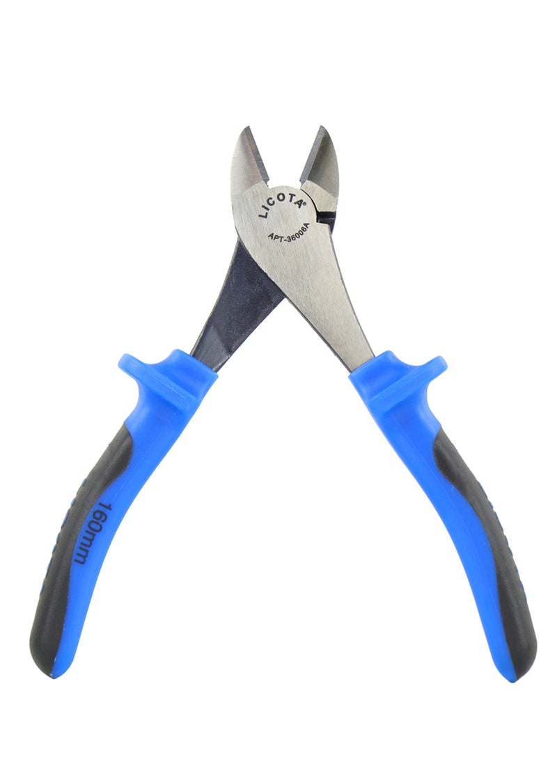 LICOTA Diagonal Cutting Plier Blue/Black/Silver 160mm - Image 2