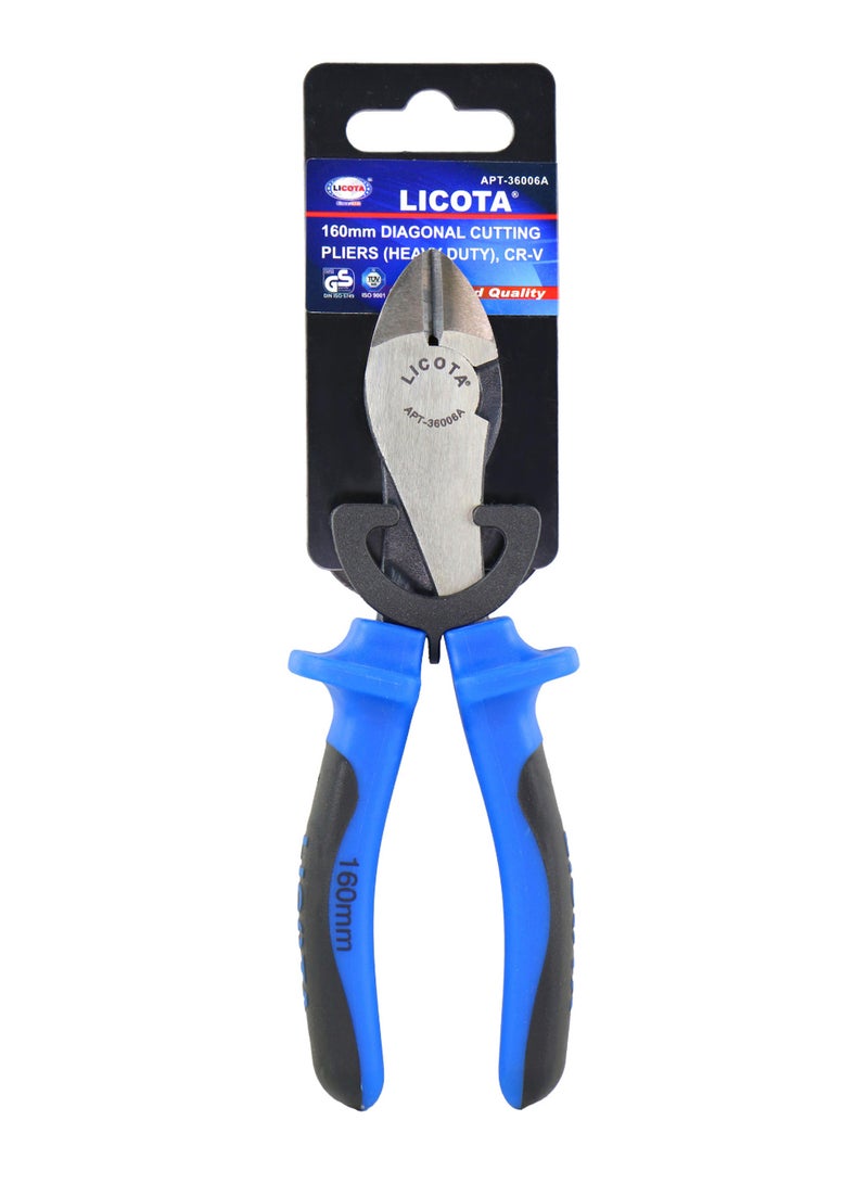 LICOTA Diagonal Cutting Plier Blue/Black/Silver 160mm - Image 1