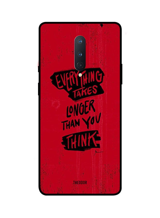 Theodor Protective Case Cover For Oneplus 8 Red/Black