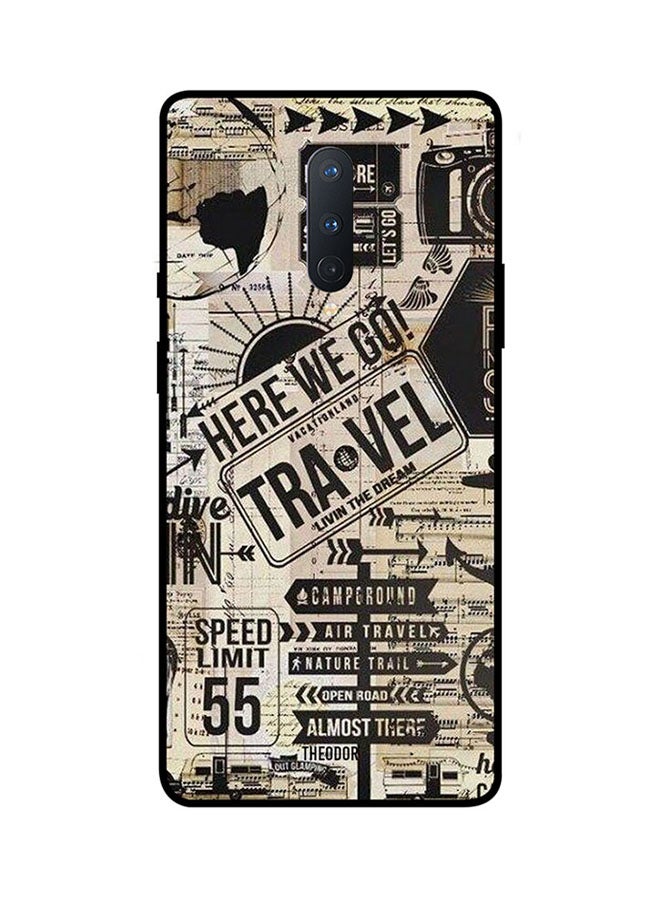 Theodor Protective Case Cover For Oneplus 8 Beige/Black