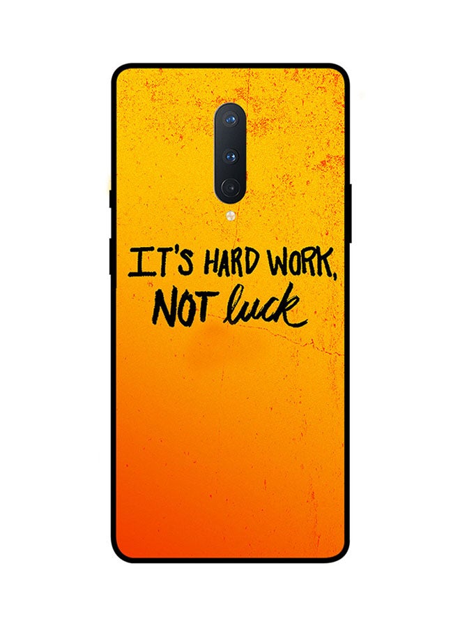 Theodor Protective Case Cover For Oneplus 8 Orange/Black