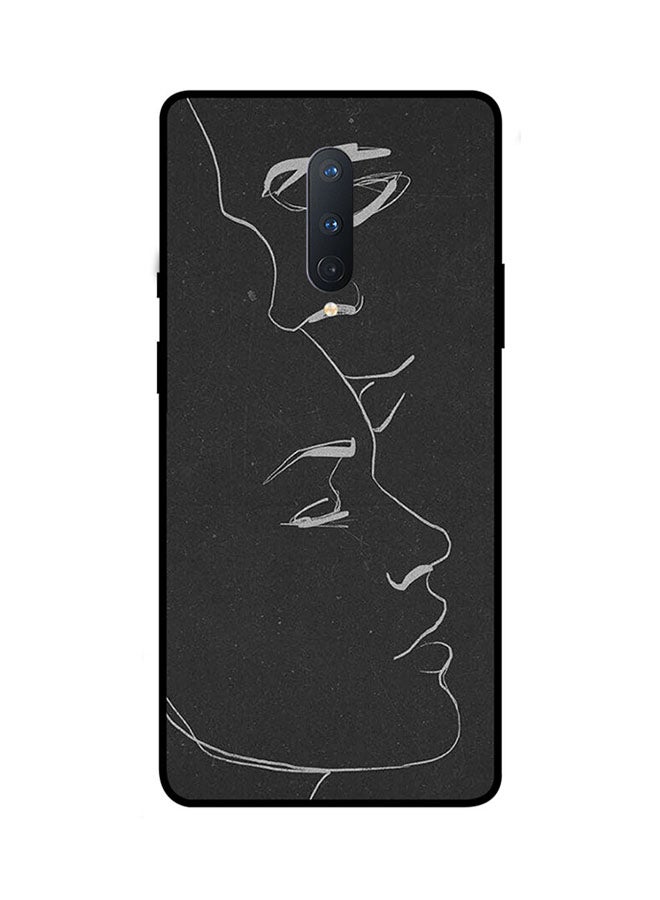 غطاء حماية واقٍ لهاتف ون بلس 8 أسود/ رمادي