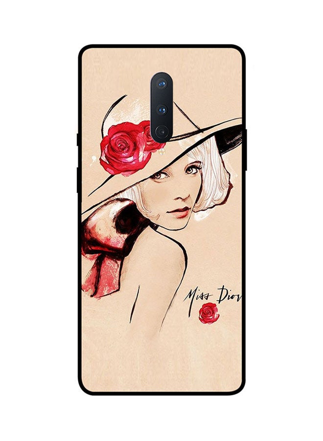 Theodor Protective Case Cover For Oneplus 8 Beige/Red/Black