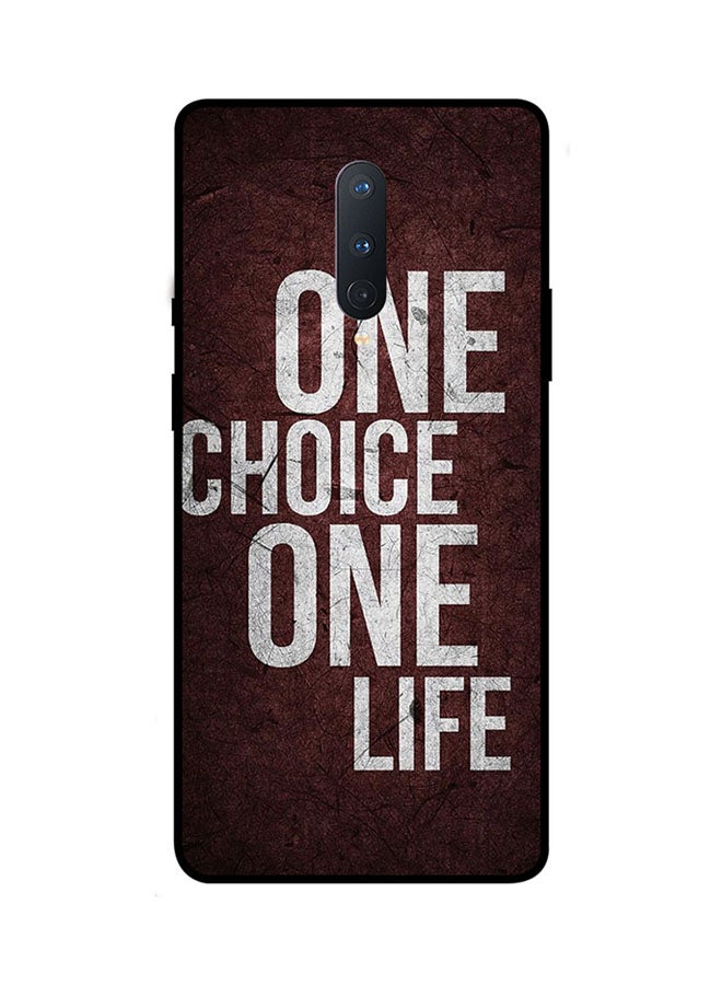 Theodor Protective Case Cover For Oneplus 8 Brown/White