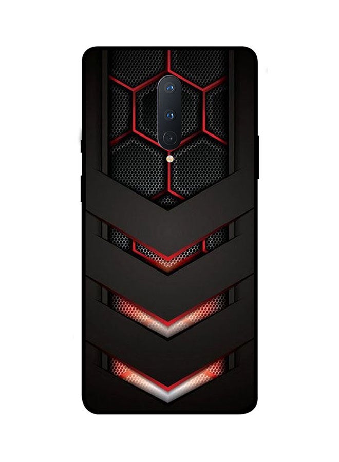 ثيودور غطاء حماية واقٍ لهاتف ون بلس 8 أسود/أحمر