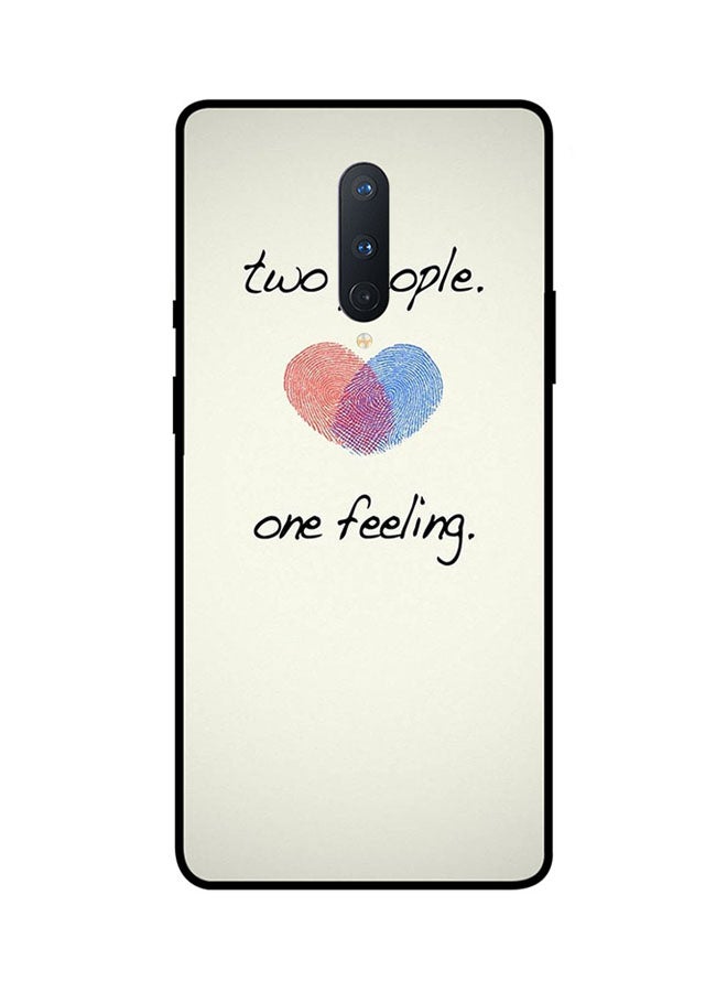Theodor Protective Case Cover For Oneplus 8 Beige/Black
