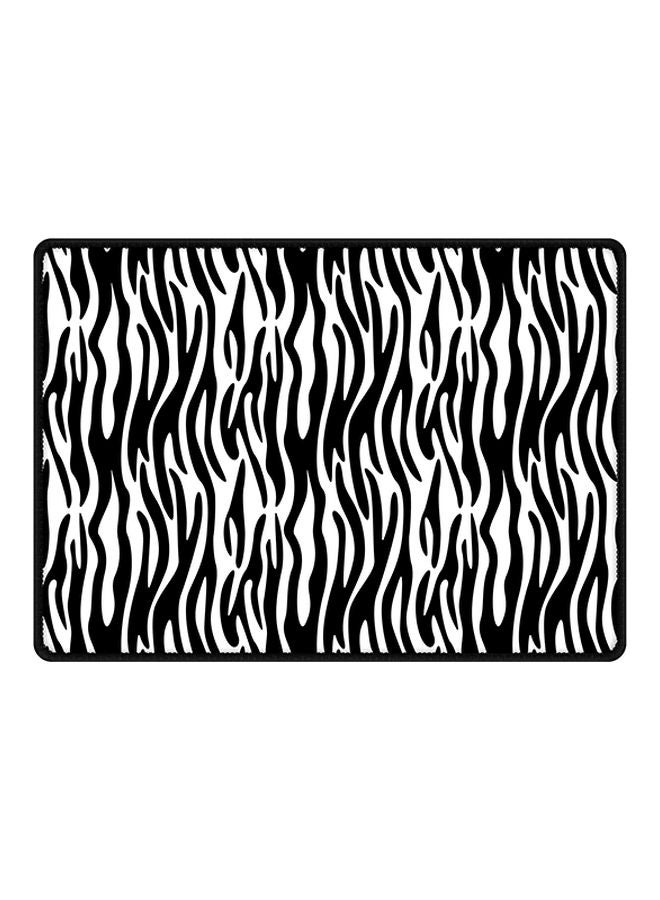 Stylizedd Zebra Stripes Printed Mouse Pad White/Black