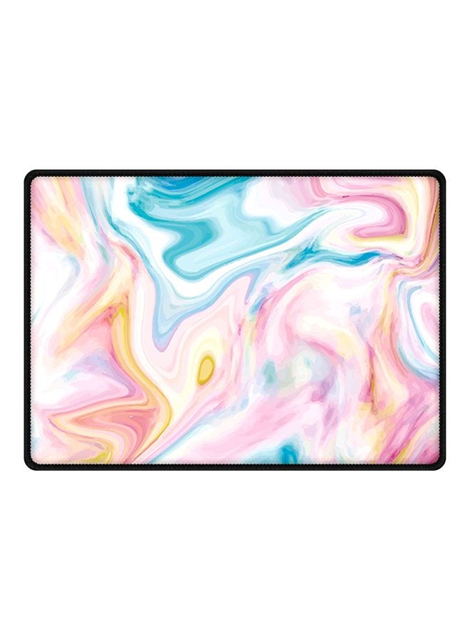Stylizedd Marble Printed Aqua Rubber Base Gaming Mouse Pad Multicolour