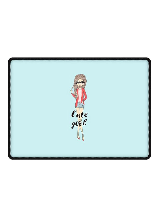 Stylizedd Dreamer Cute Girl Rubber Base Gaming Mouse Pad Multicolour
