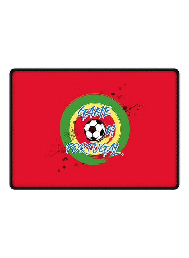 Stylizedd Game On Portugal Mouse Pad With Non Slip Rubber Base Multicolour