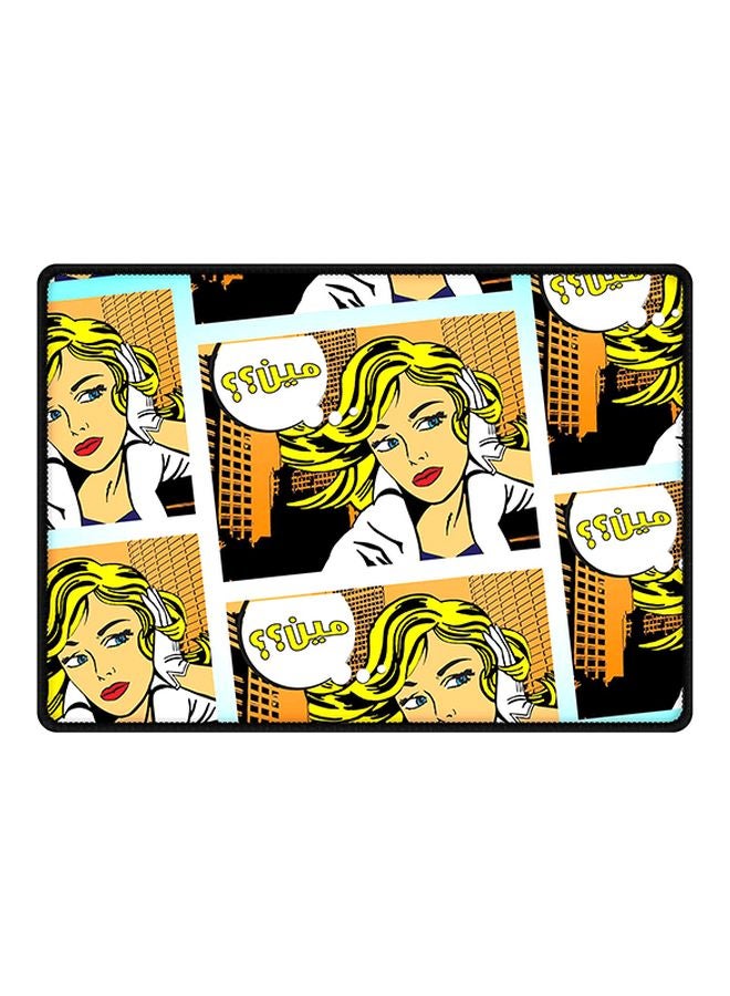 Stylizedd Meen (Comic Strip) Mouse Pad With Non Slip Rubber Base Multicolour
