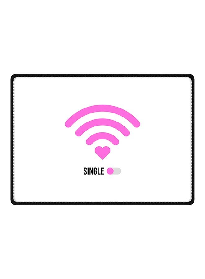 Stylizedd Wifi Single Girl Mouse Pad Multicolour