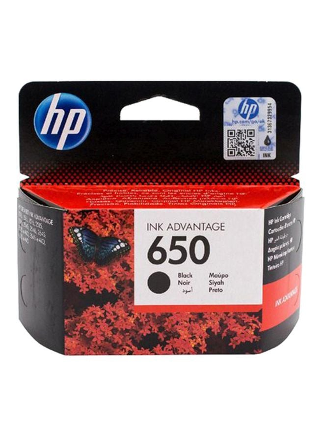 HP 650 Inkjet Cartridge Black - Image 2