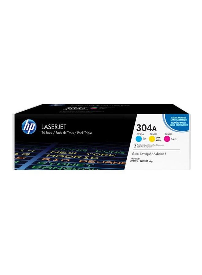 HP 3-Piece 304A Toner Cartridge Cyan/Yellow/ Magenta - Image 2