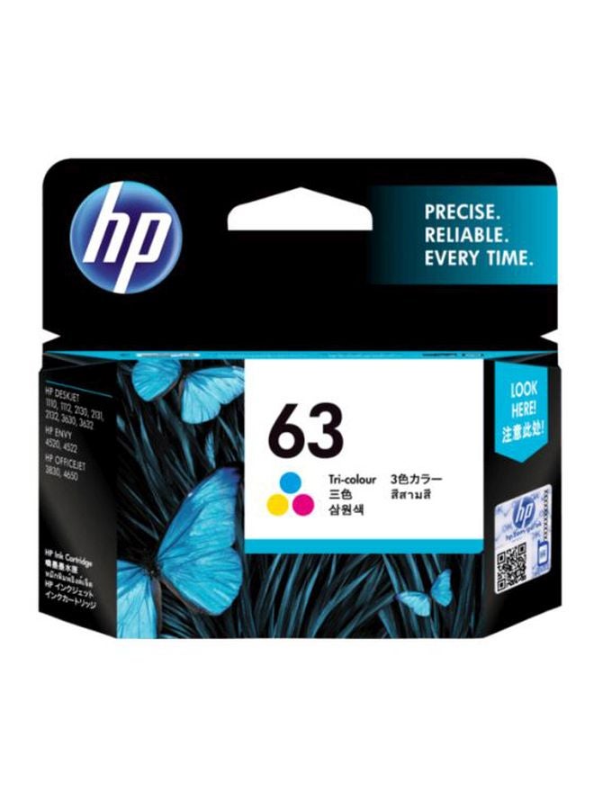 HP 63 Original Tri-Colour Ink Cartridge Cyan/Pink/Yellow - Image 2