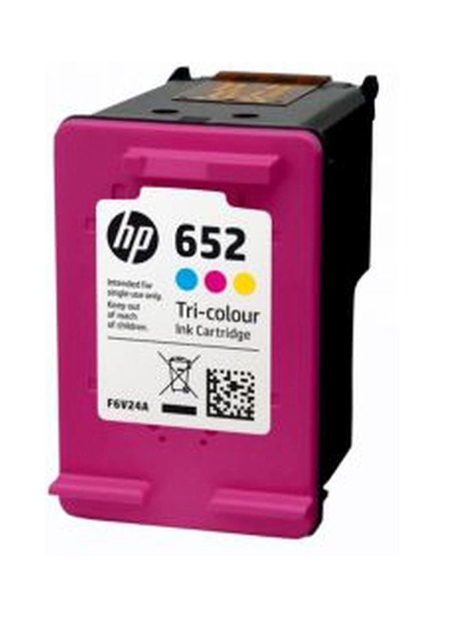 HP - 652 Tri-Colour Ink Cartridge Cyan/Pink/Yellow - Image 1